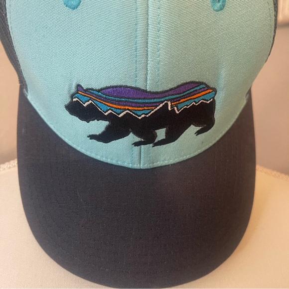 Patagonia Trucker Hat Teal/Gray - Picture 3 of 6